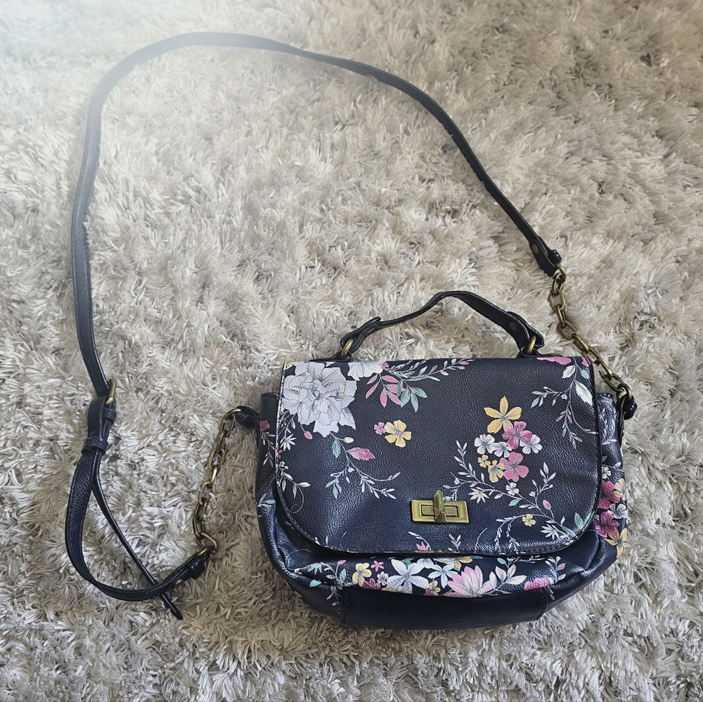 Merona Floral Handbag Crossbody